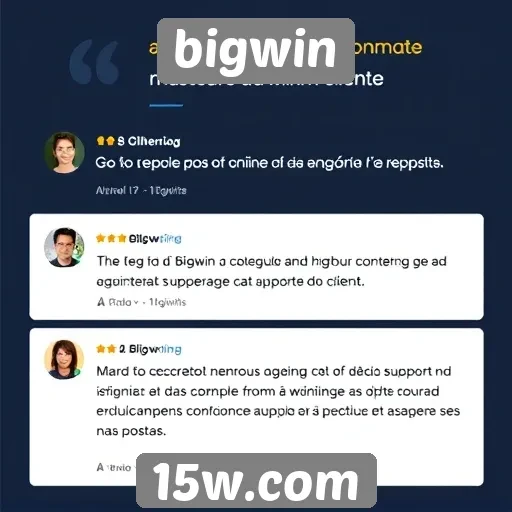 Usuários elogiam suporte ao cliente do site Bigwin